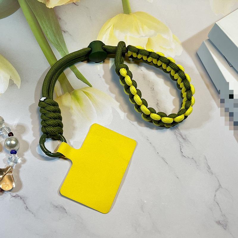 1 Pc Durable Anti-theft Fashion Wrist Phone Charm Simplicity Sport Kniited Adjustable Keychain Phone Lanyard Phone Accessories