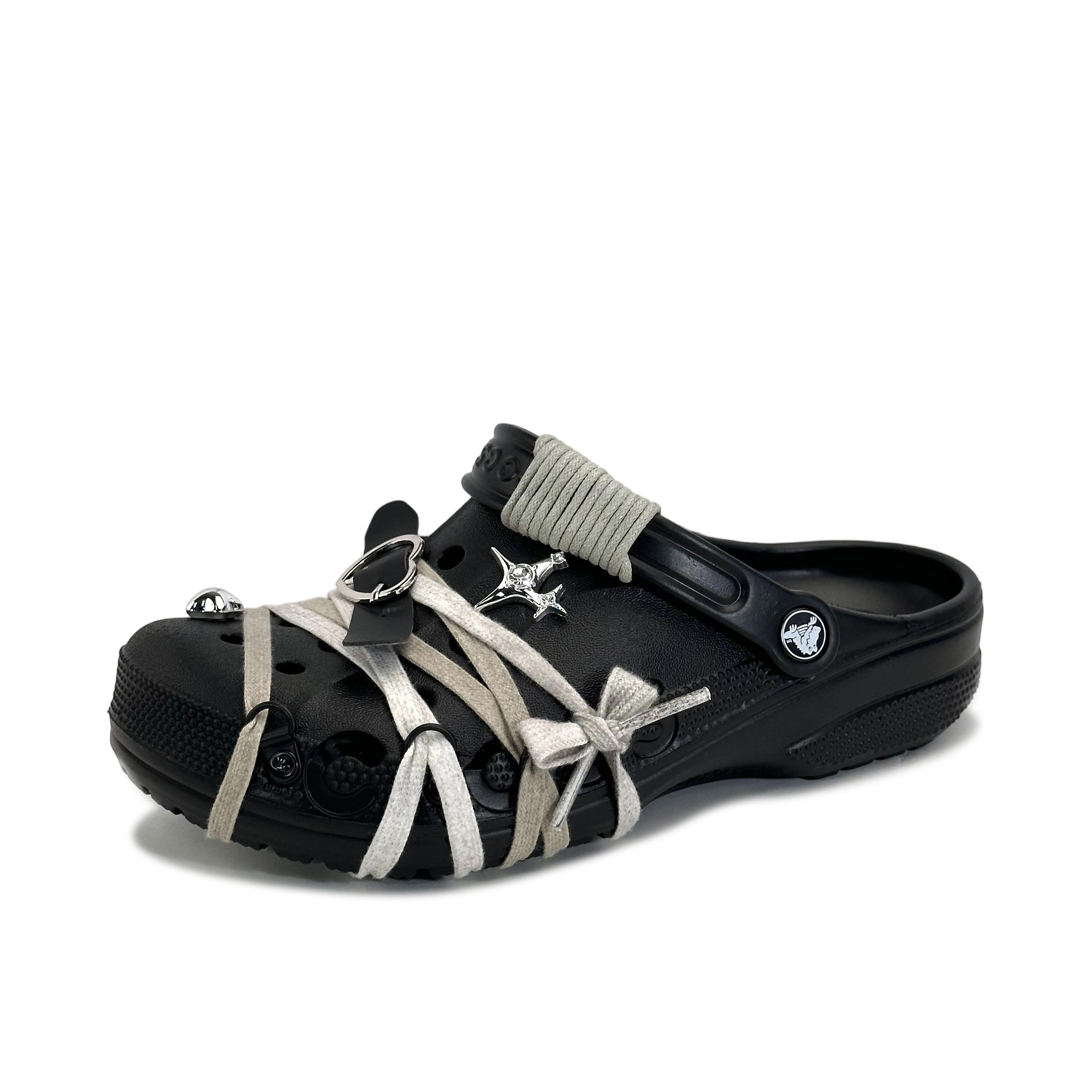 

Crocs Baya EVA Звезда пустыни Унисекс Красивые Уличные Нишевая Мода Повседневные Четырехконечная Звезда Ремешок С Отверстиями Обувь Унисекс Черный 36-37 чёрный