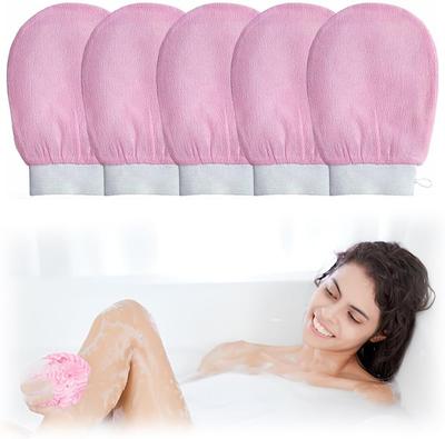 5 X Silkify Exfoliating Glove Silk Exfoliating Gloves, Body Exfoliator Tool Shower Mitt Dead Skin Exfoliating Mitt