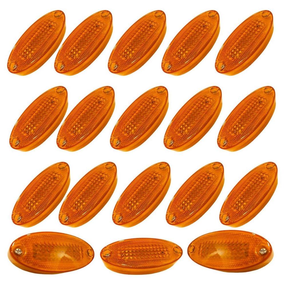 18PCS led marker lights trailer, 24V Waterproof Amber Marker lights Universal Fit