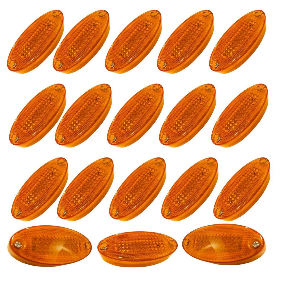 

18PCS led marker lights trailer, 24V Waterproof Amber Marker lights Universal Fit