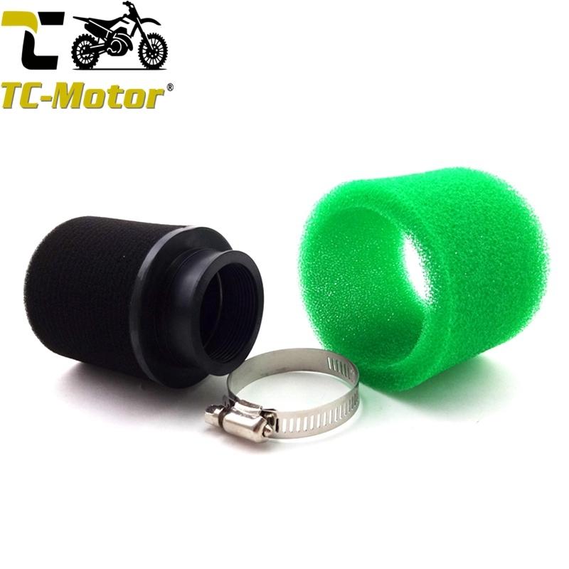 TC-Motor Green 45mm Foam Air Filter For ATV Quad Pit Dirt Bike Go Kart Scooter Motorcycle