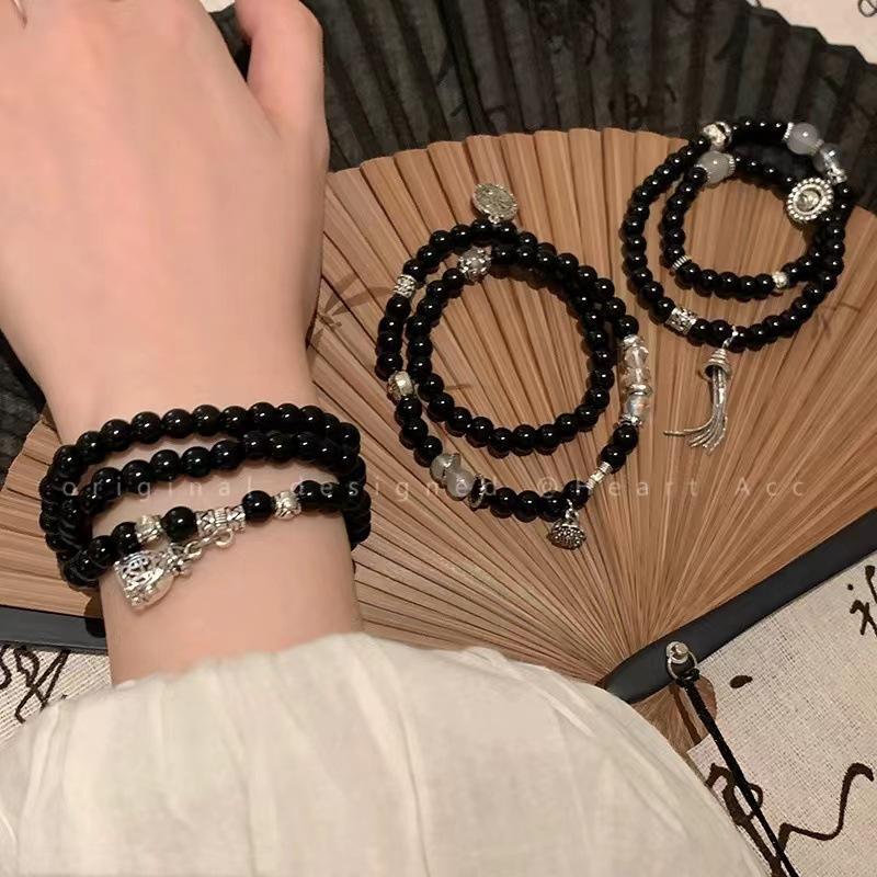 Ancient Wind Blue Fog Mountain Ghost Spending Money Bracelet Hei Yao Double Layer Beaded Assassin Wu Liuqi Surrounding Couple Bracelet