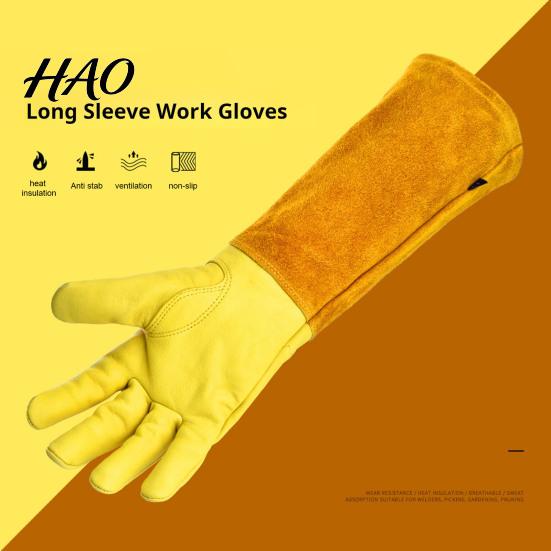 Thorn Proof Gloves 1 Pair Garden Wear Resistant Puncture-Proof Breathable Elbow Work Length Full Coverage Labor Protection Long Long-lasting