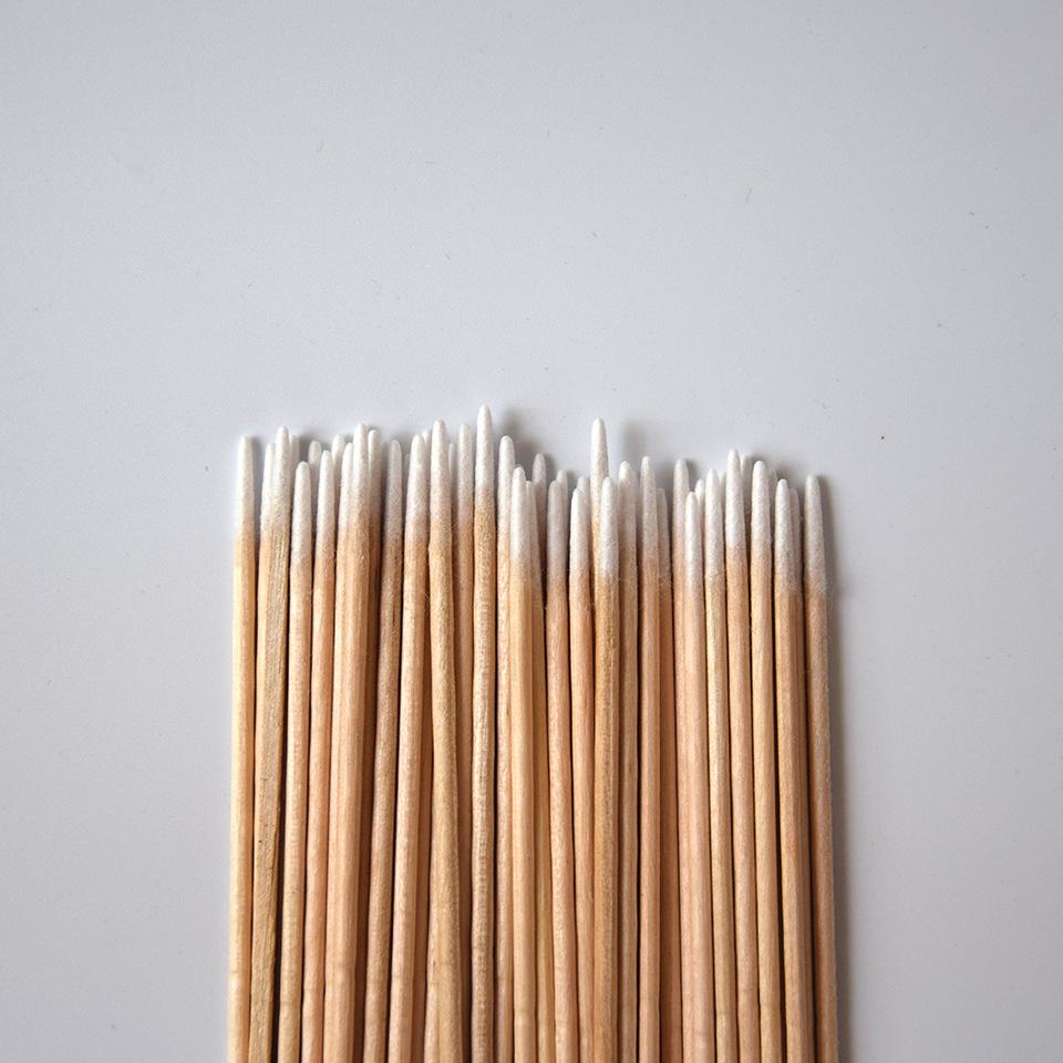 Disposable Pointed Tip Cotton Swabs for Cosmetic Tattooing and Makeup Cleaning