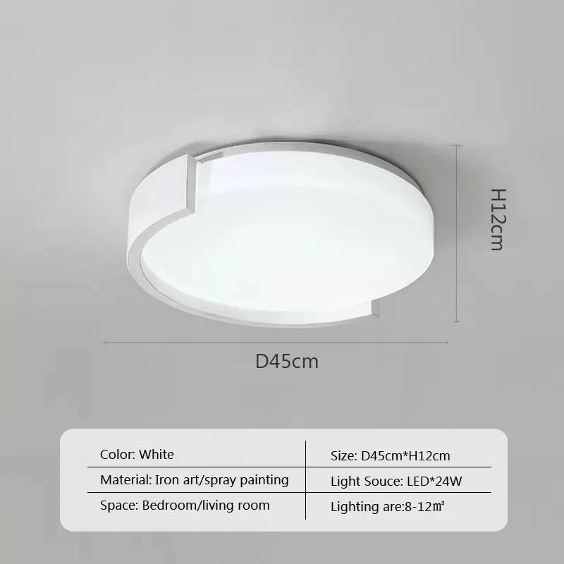 Nordic Led Ceiling Light Round Chandeliers For Bedroom Dining Living Room Balcony  Aisle Corridor Entrance Lights Simple Lustre