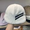 Retro denim summer striped splicing hat men's and women's versatile fashion breathable baseball cap sunshade cap tide