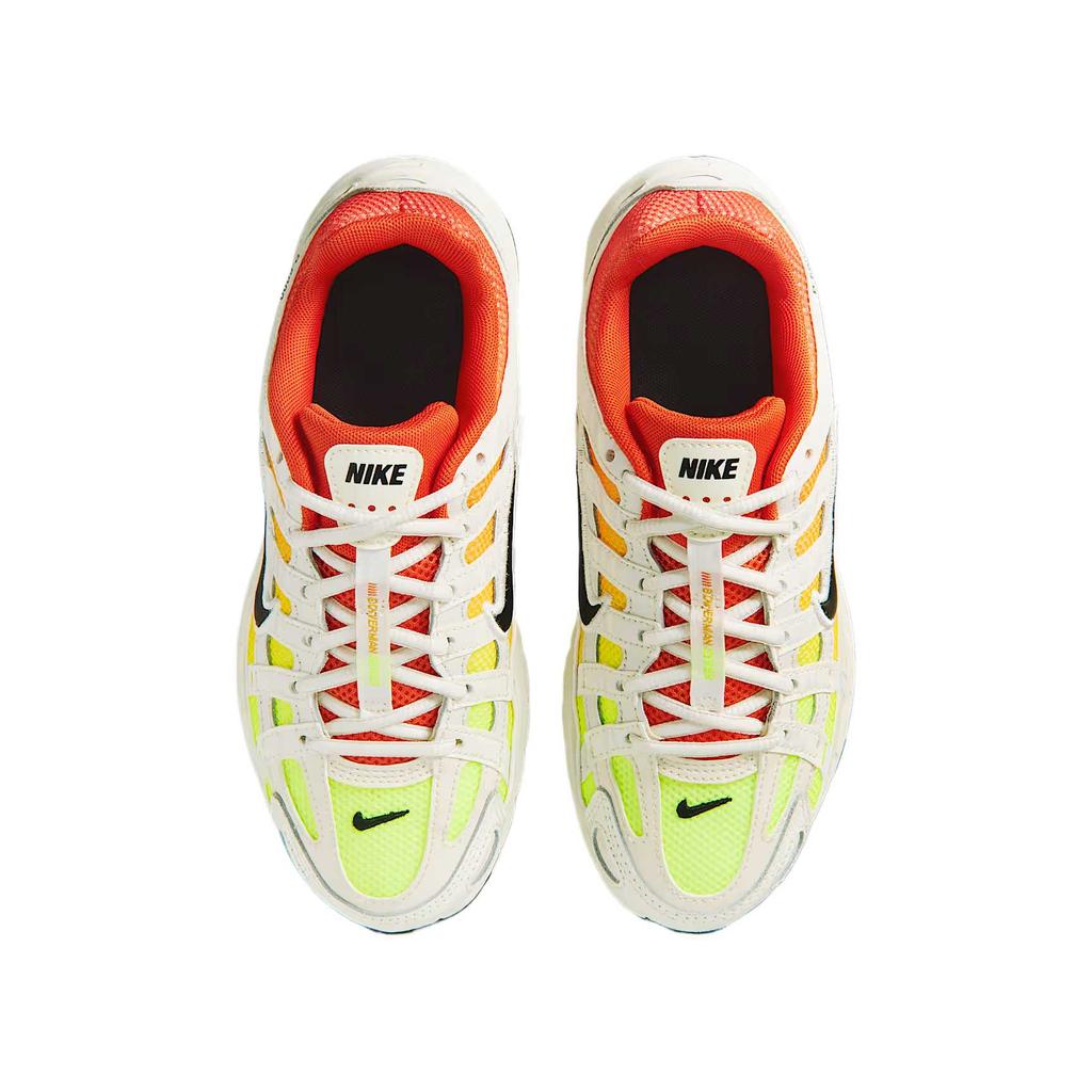 Nike P-6000 Leather Synthetic Mesh Cushioning Lightweight Comfortable Rebound Breathable Low-Top Running Shoes Kids Sneakers IO9922-100