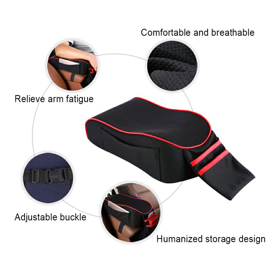 Car Cotton Memory Foam Armrest Pad Cover Center Console Box Protecter Dustproof