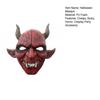 Durable Halloween Fancy Dress Scary Demon Masque for Adults, Horror Red Devil Full Theme Face Party, Haunted House, Cosplay Prop Breathable Foam