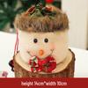 Christmas Candy Bags with Santa Claus Design, Imitation Linen Gift Bags for Holiday Decor