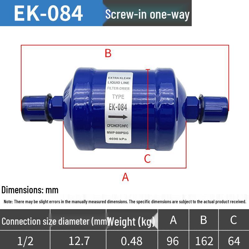 Central Air Conditioning Cold Storage Dryer Filter Unit - Refrigeration Accessories 083/084