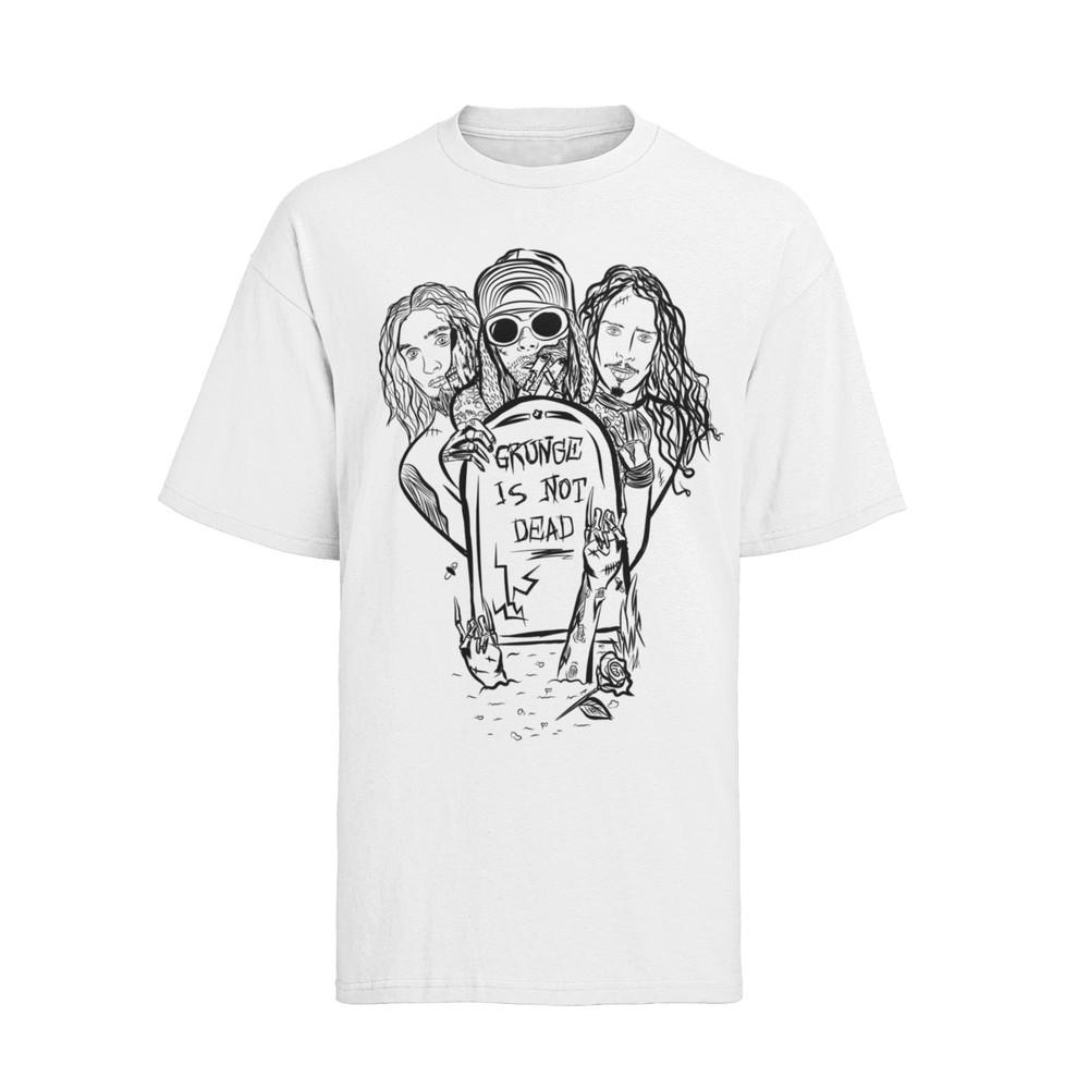 

GRUNGE IS NOT DEAD Rock Band Konzert Herren T-Shirt Baumwolle 4XL