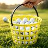 Golf Ball Basket Bucket Convenient Storage Golfball Container Holds 50 Balls for Backyard Court