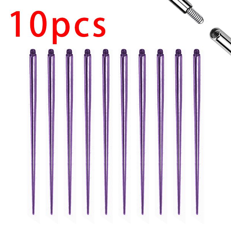 10pcs ASTM F136 TItanium Insertion Pin Taper for Thread Nostril Piercing Taper Push in Earring Implantation Grade Piercing Tool