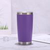 Tazza da Birra in Acciaio Inossidabile Rivestita a Polvere da 20oz a Doppia Parete con Isolamento Sottovuoto