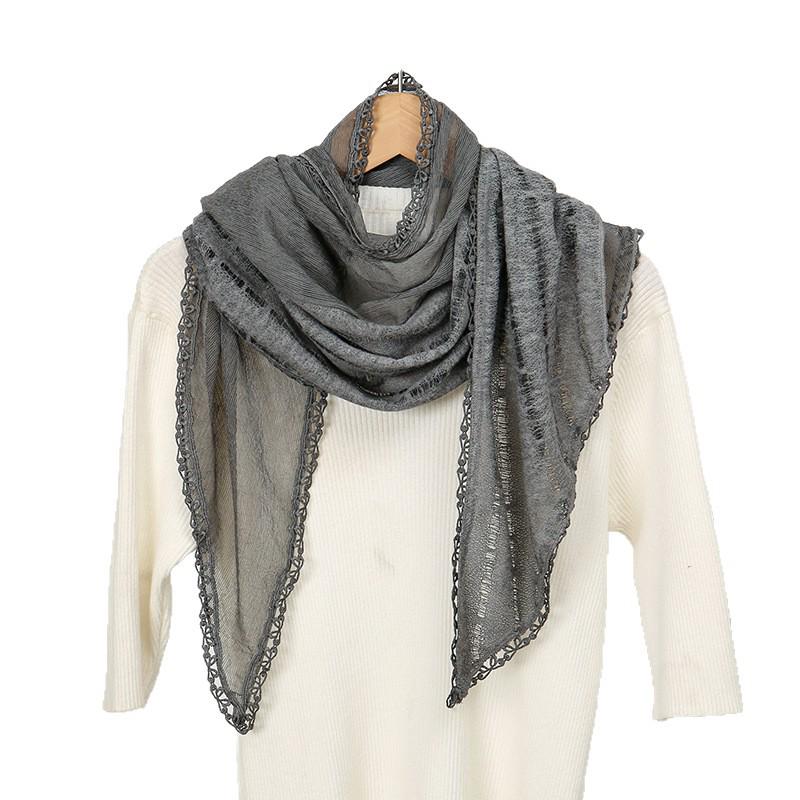 2025 Japanischer Retro Nackenschutzschal: Warme, vielseitige Seide mit Spitze, Baumwoll-Leinen-Mischung für Frühling und Herbst.