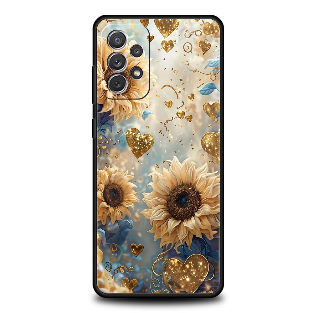 Flower Pattern Phone Case For Samsung Galaxy A17 A07 A55 A35 A25 A15 A05s A33 5G A31 A23 A21s A13 A41 A73 A53 A51 A71 A03s Cover