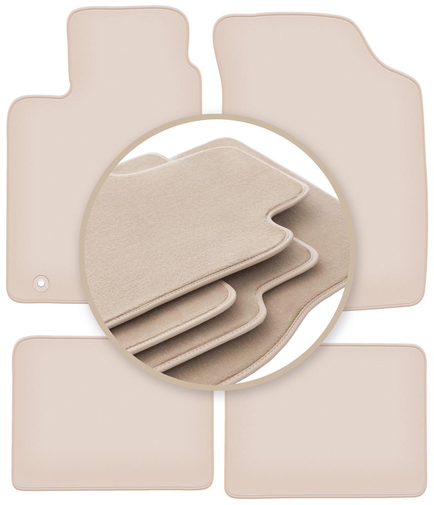 PREMIUM beige floor mats for: Renault Clio II hatchback 1998-2005