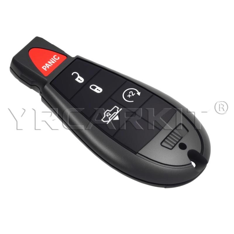 GQ4-53T Fobik Remote Car Key 433MHz ID46-PCF7961A Chip for Dodge RAM 1500 2500 3500 4500 2013-2018 Chrysler Jeep No logo