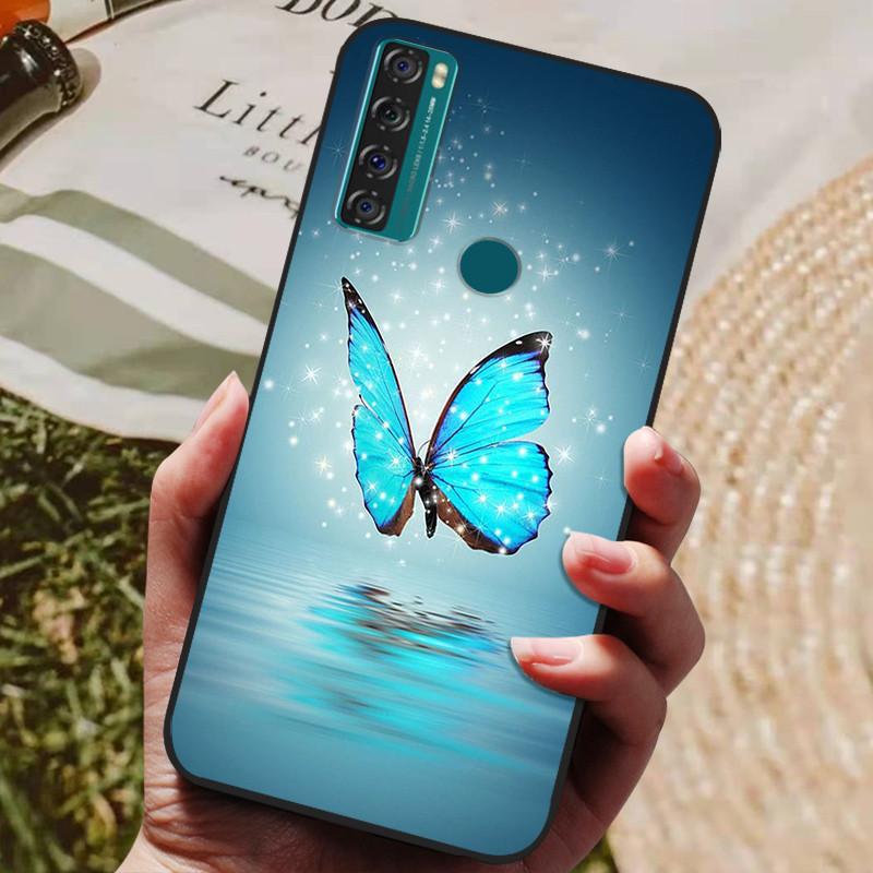Para TCL 20 SE Funda Silicona Lobo León Genial Suave Cubierta de Teléfono para TCL 20 SE Funda 20SE 6.82'' Funda Linda TPU Coque Protectora 2021
