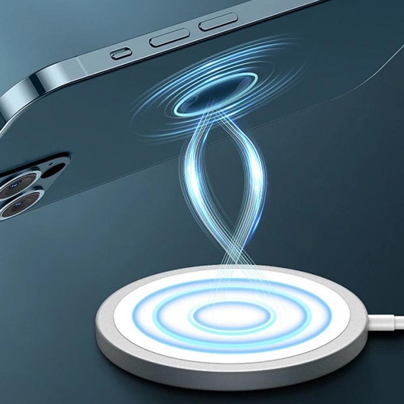 Magnetická bezdrátová nabíjecí podložka USB + Type C Pro Magsafe iPhone 16 15 14 13 12 Pro Max Průhledná Dokovací stanice pro rychlé nabíjení