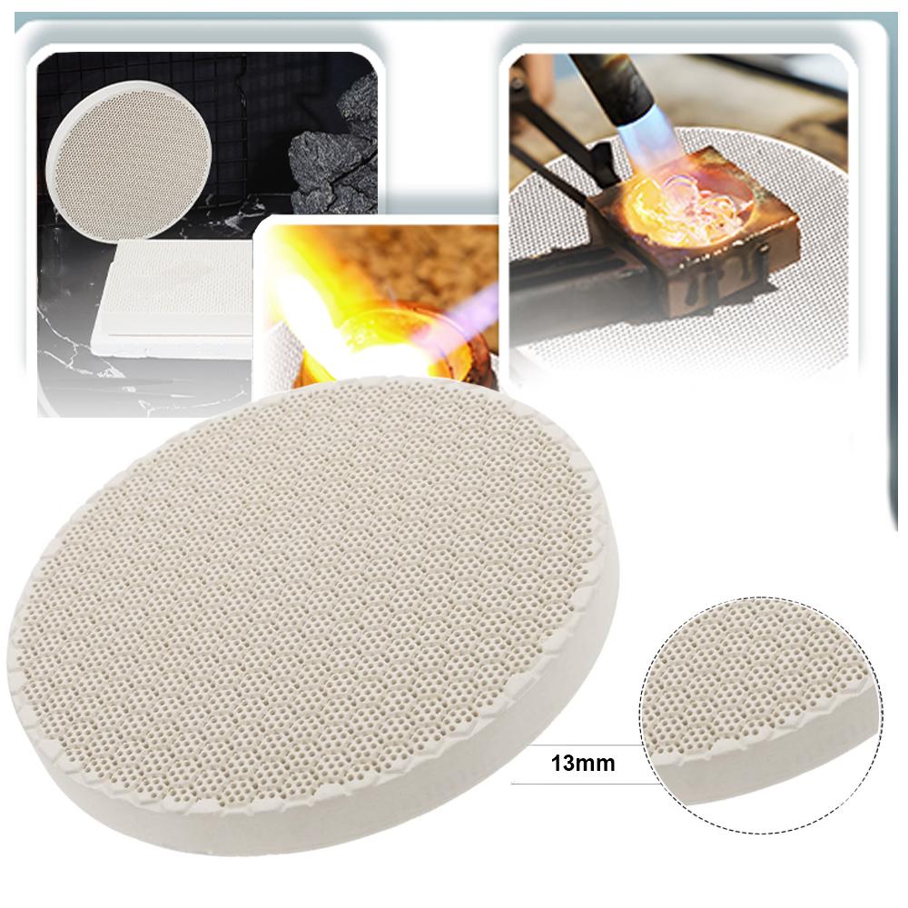 1 pcs honeycomb ceramic mat square/round welding plate jewelry welding block panel welding parts heater melting and casting tool