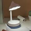 LED Schreibtischlampe Niedliche Blume Tischlampe mit verstellbarem flexiblem Schwanenhals Wiederaufladbar Augenfreundliches Nachtlicht für Wohnheim Schlafzimmer Lesen