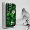 Four Leaf Clover Lucky Art Phone For Samsung S25,S10,S20,S10,S21,S9,S24,S23,Ultra,FE,Plus,Lite,Soft Silicone Black Cover