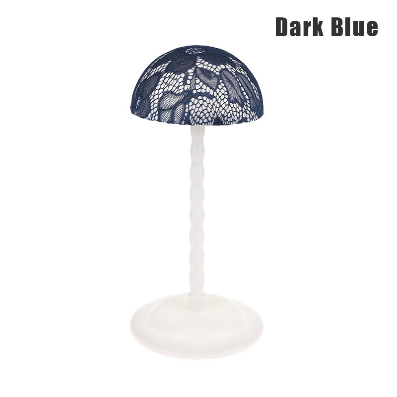 

1Pcs Wig Lace Stand Portable Wig Holder Stands Non-Slip Wig Head Holders Sturdy Plastic Wig Head Stand темно-синий