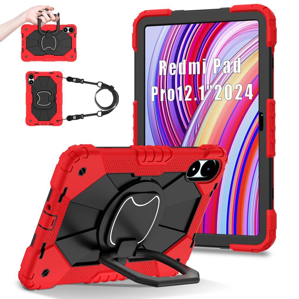 For Xiaomi Redmi Pad Pro 5G/Pad Pro/Poco Pad 4G Kickstand Case Silicone+PC Tablet Cover