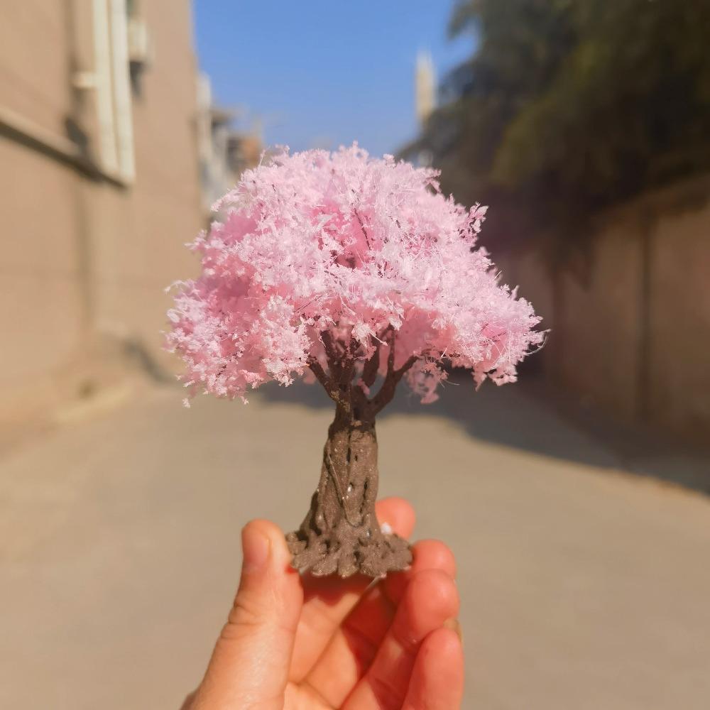 10-28cm Modelo de árvore de arame em miniatura boutique árvore verde para decoração de plataforma planta Modelo G/Ho/N escala trem ferrovia layout material