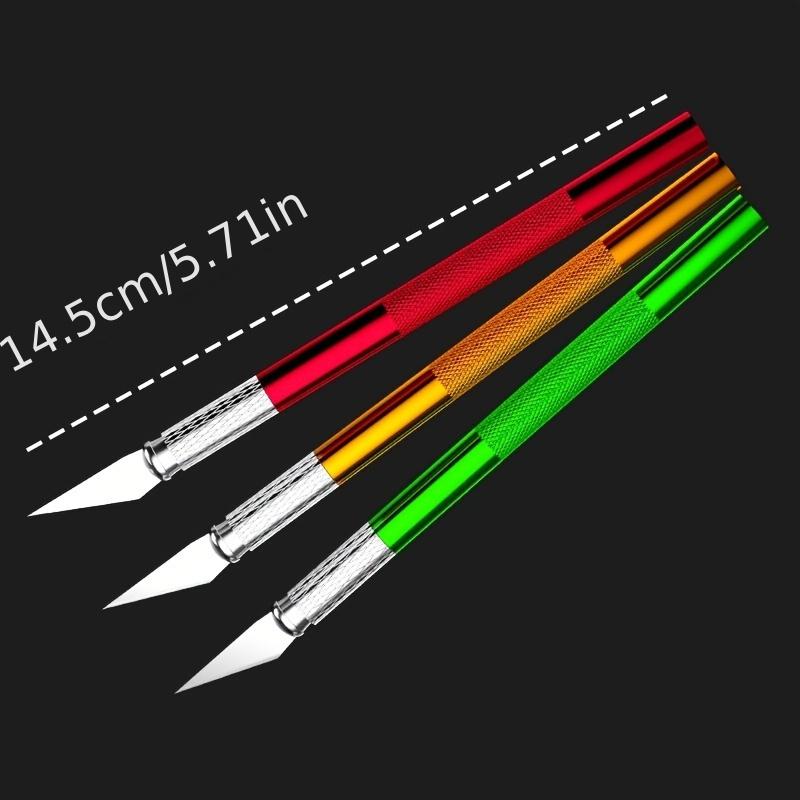13pcs Sculpture Carving Knife Set,Aluminum Alloy Craft Knives Precision Blades,Manual Engraving Tool Kit,for Paper Cuttings.DIY