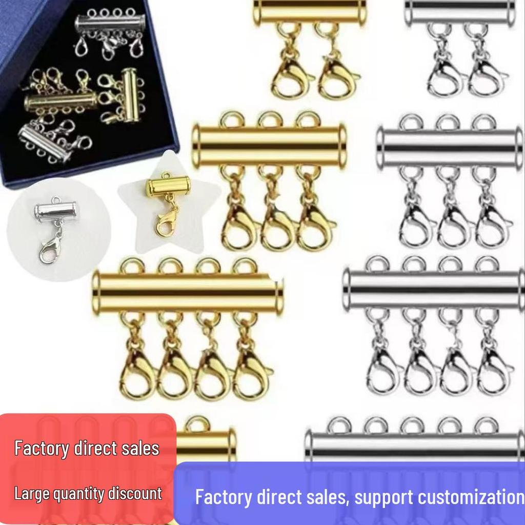 Color-Protective Magnetic Multi-Row Clasp for DIY Bracelet/Necklace