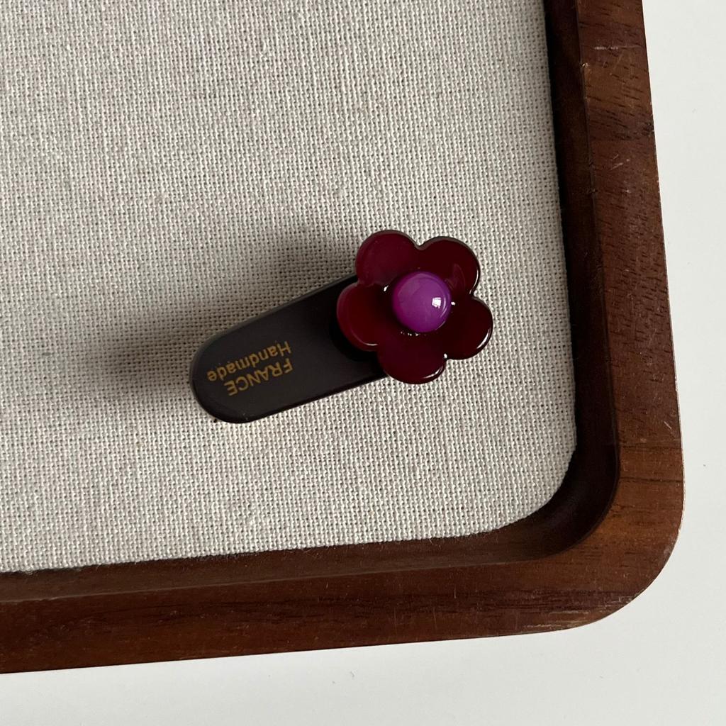 Sweet Flowers Barrettes Acetate Floret Duckbill Clip Simple Graceful Bang Clip Girl Side Clip Hair Accessories