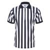 [Top Tie] Men's Referee Uniform, Short-Sleeve Shirt, Sweat-Wicking, Quick-Drying, Lightweight, with Zipper, for Soccer, Basketball, and Other Sports -
