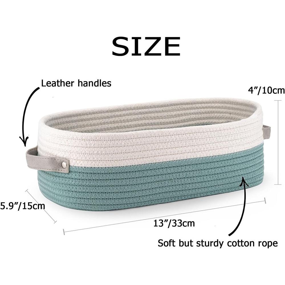Ovaler gewebter Badezimmer-Aufbewahrungskorb, Multifunktionaler Schreibtisch-Organizer, Toilettenpapierhalter, Spielzeug-Aufbewahrungskorb