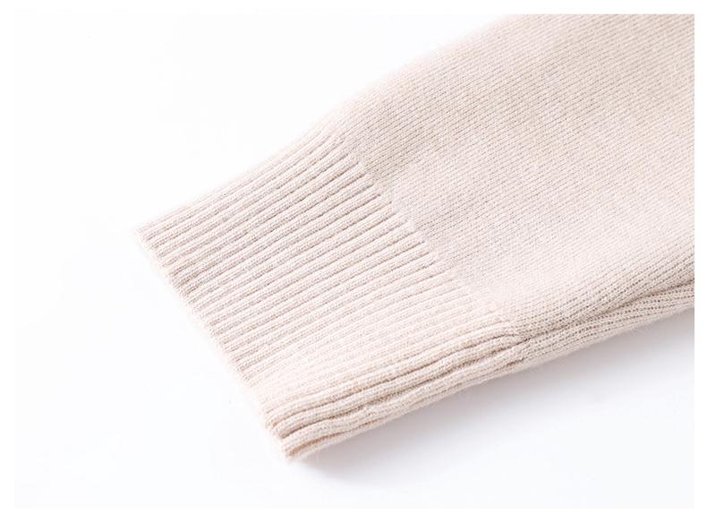 Mom's Fleece Knitted Warm Sweater for Middle-Aged & Elderly Women - Thickened Autumn/Winter Base Layer