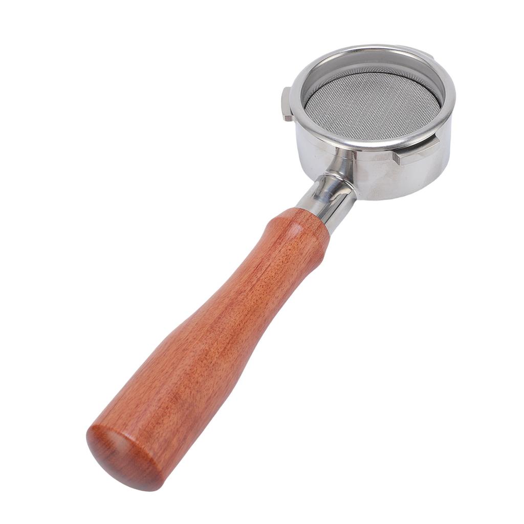 58mm Bottomless Portafilter Fit for Petrus Stainless Steel Universal 3 Ears Portafilter with Wooden