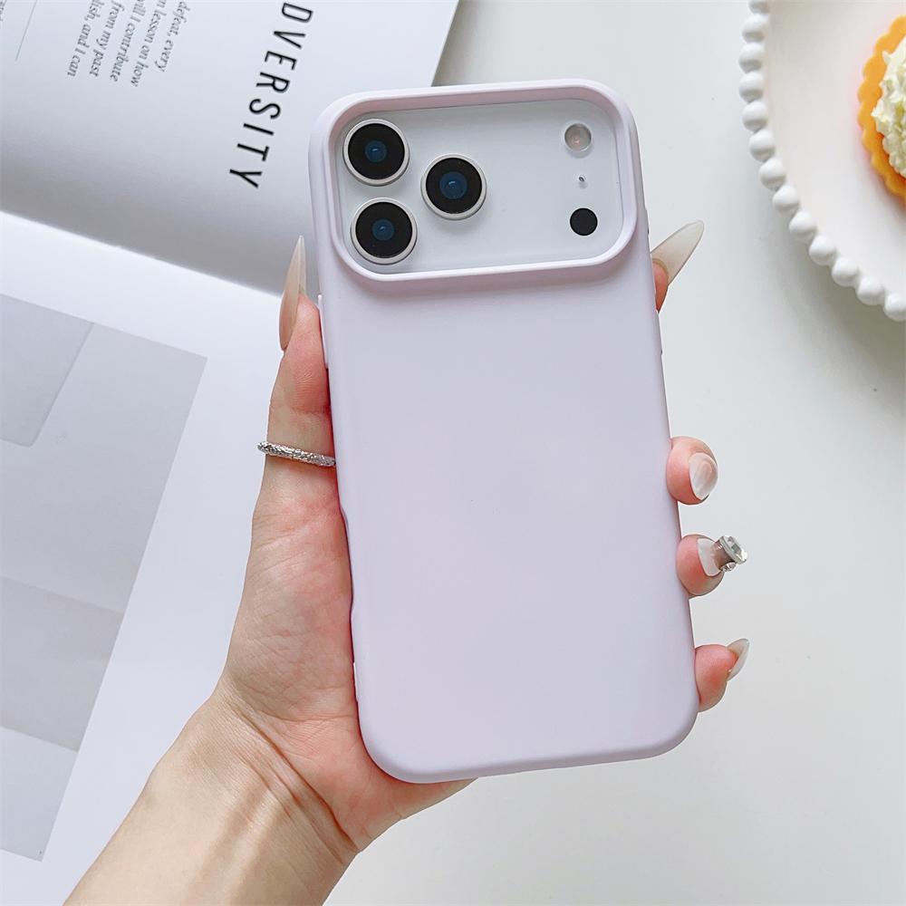 Matte Candy Color Phone Case for iPhone 17 Air 16 16E 15 Pro Max Liquid Silicone Shockproof Protection Skin Feeling Solid Cover