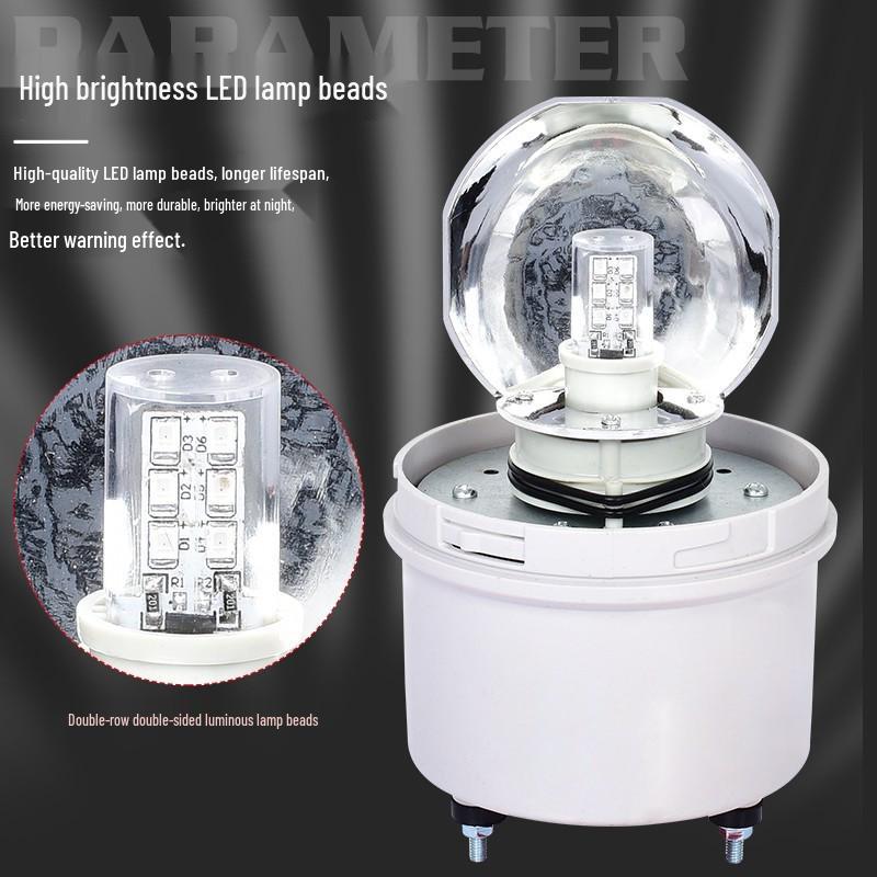 LTE-1101J LED Rotating Magnetic Strobe Warning Light with Sound Alarm (220V/24V/12V)