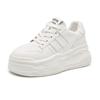 Spot muffin thicksoled little white shoes women's new spring versatile student nonslip heightening casual sports board shoes