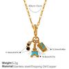 Urlaubsstil DIY Flugzeug Koffer Anhänger Halskette leichter Luxus High-End Design Kette Schmuck Damen