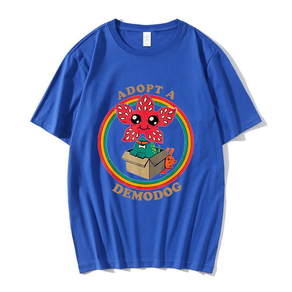Adopt A Demogorgon Cute Cannibal Flower Graphic T Shirt Men's Women Cotton Casual T-shirts Fashion Vintage Short Sleeves T-shirt