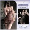 Internet celebrity sexy suspender onesie mesh perspective with steel ring gathering sexy underwear hip skirt women