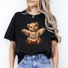 Teddy Bear Sweet Hugs T-Shirt Gift Cute Teddy Bear Toy Unisex Tee Black Navy Dar