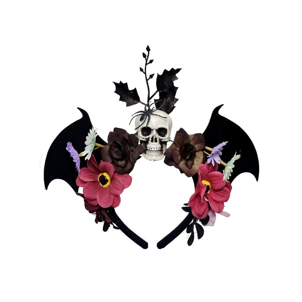 Halloween Decor Skull Head Headband Dark Day of The Dead Headband Halloween Skull Headband  Cosplay