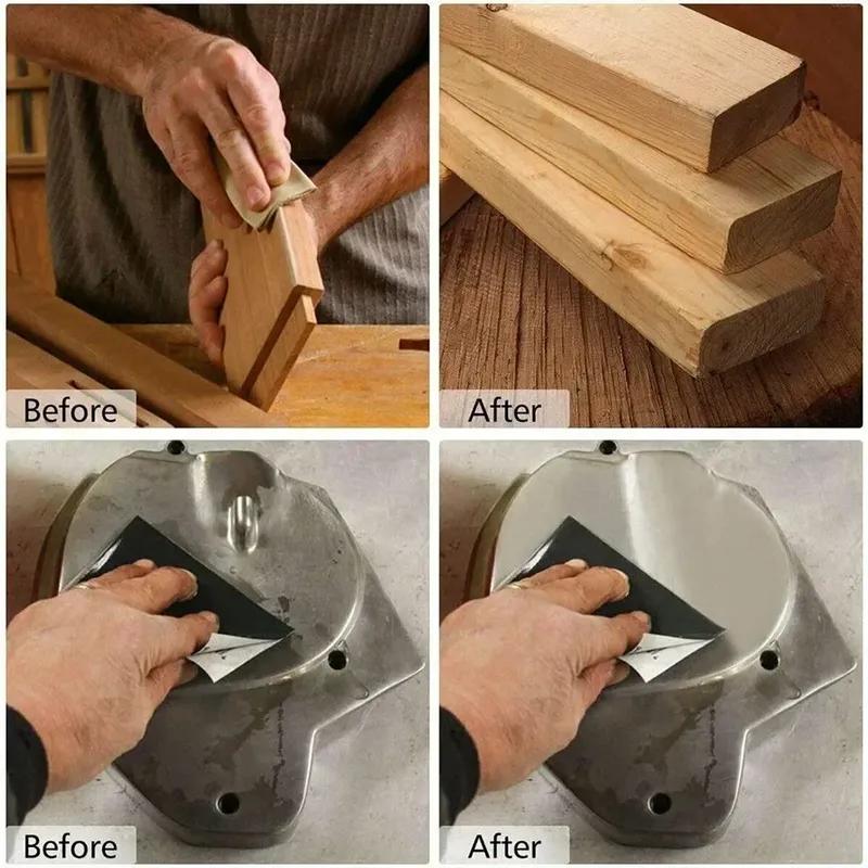 5pcs Water Sandpaper Papers 2000,2500,3000,5000,7000 Grit Mixed Wet Dry Sandpaper 9x3.6 Inch Silicon Carbide New Abrasive Tool