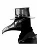 Maschera Becco d'Uccello Dottore della Peste Maschera Becco di Corvo Festa di Halloween Accessori Costume Punk Maschera Fantasma per Ballo