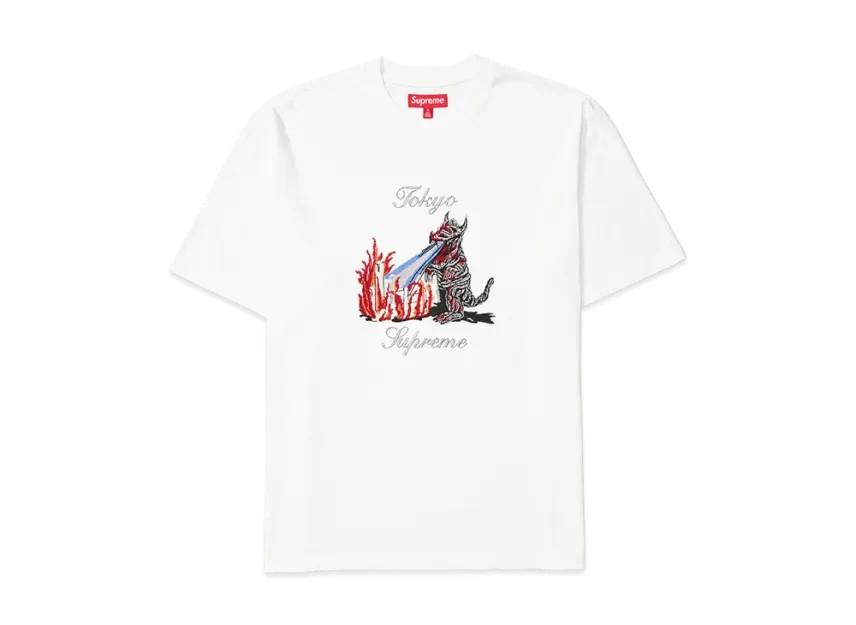 798977 Supreme Футболка с коротким рукавом  Белый L
